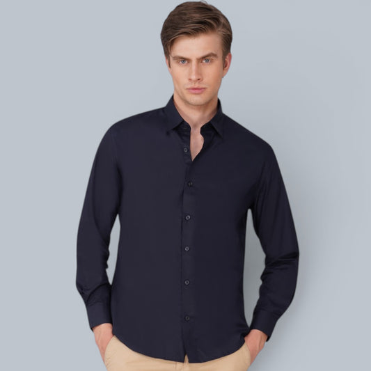 Midnight Navy Signature Poplin Shirt