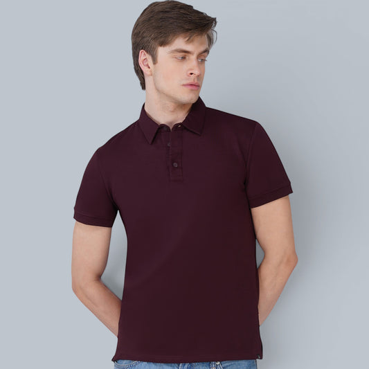 Monarch Maroon Polo T-Shirt