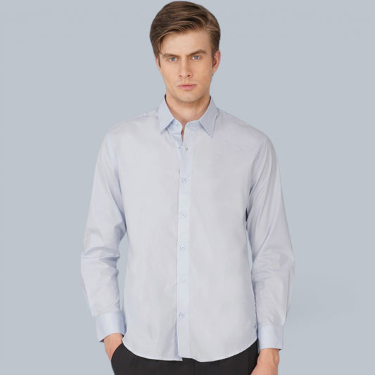 Natural Lustre Light Blue Shirt