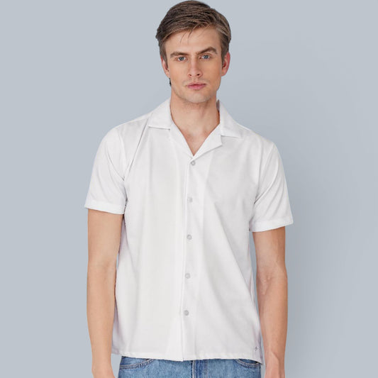 Solenne White Flax Knit Shirt