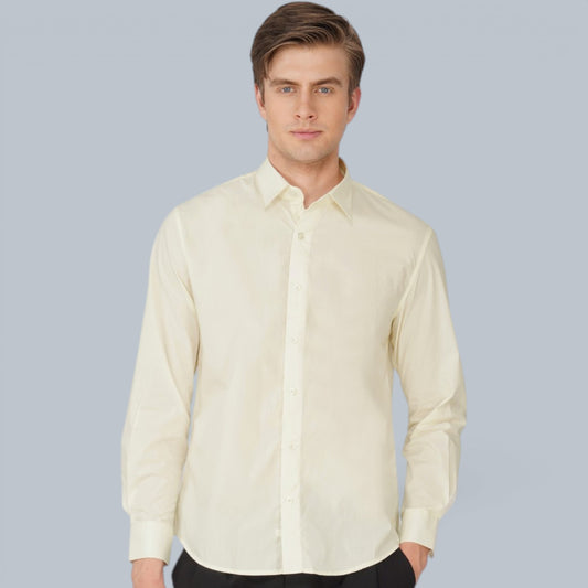 The Amalfi Cream Giza Cotton Shirt