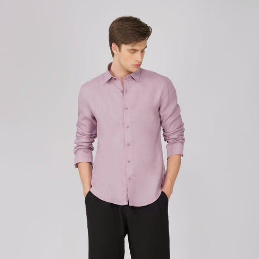 Rosewood Pure Linen Shirt