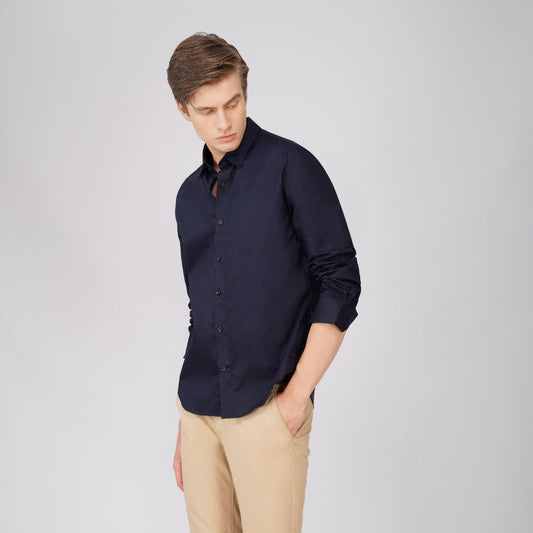 Midnight Navy Signature Poplin Shirt