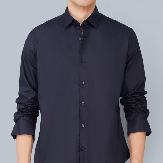 Midnight Navy Signature Poplin Shirt