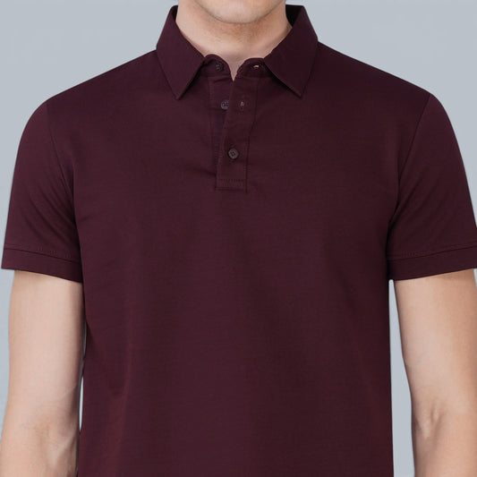 Monarch Maroon Polo T-Shirt