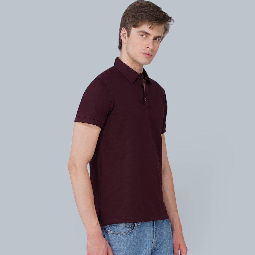 Monarch Maroon Polo T-Shirt