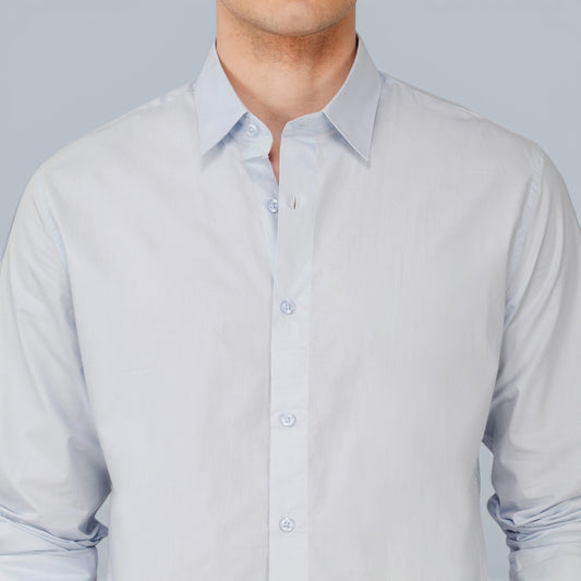 Natural Lustre Light Blue Shirt