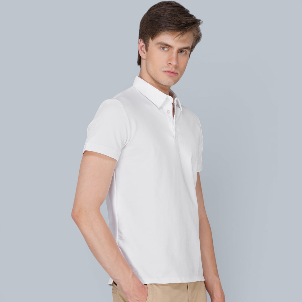 Noble White Polo T-Shirt