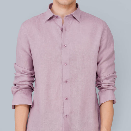 Rosewood Pure Linen Shirt