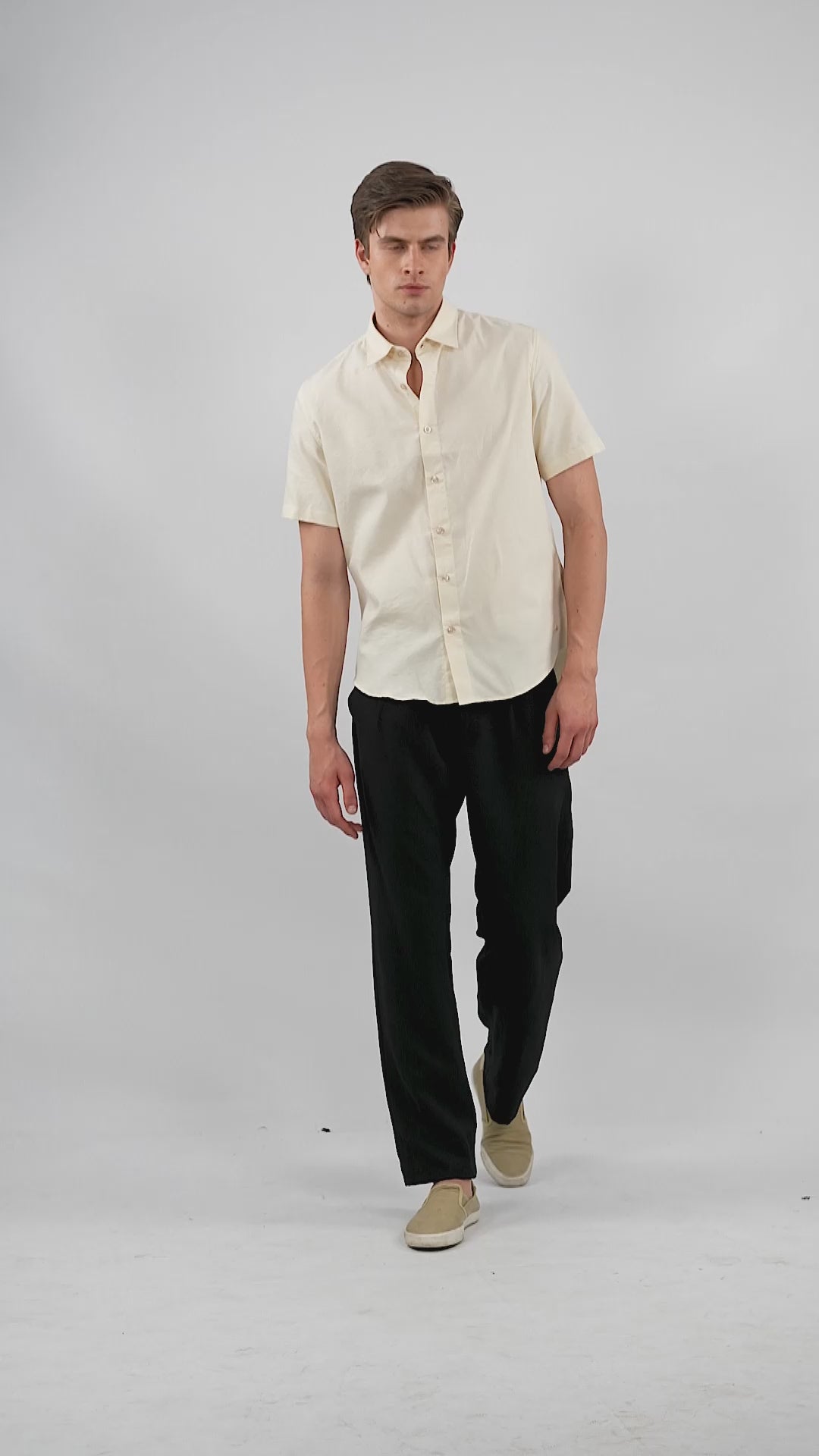 Sandstone Chambray Oxford Shirt