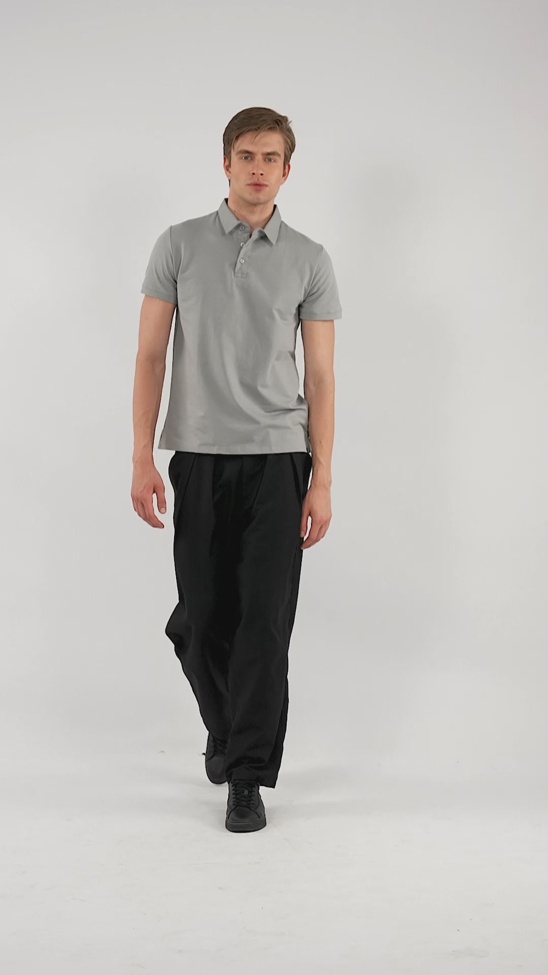 Core Grey Polo T-Shirt