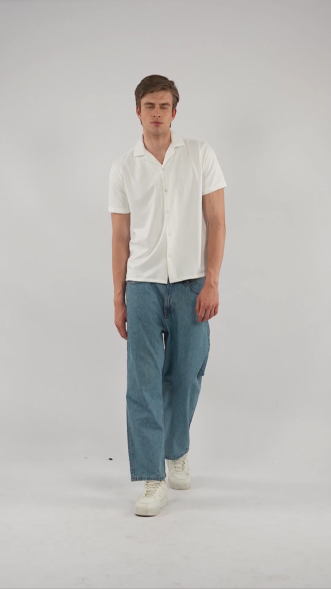 Solenne White Flax Knit Shirt