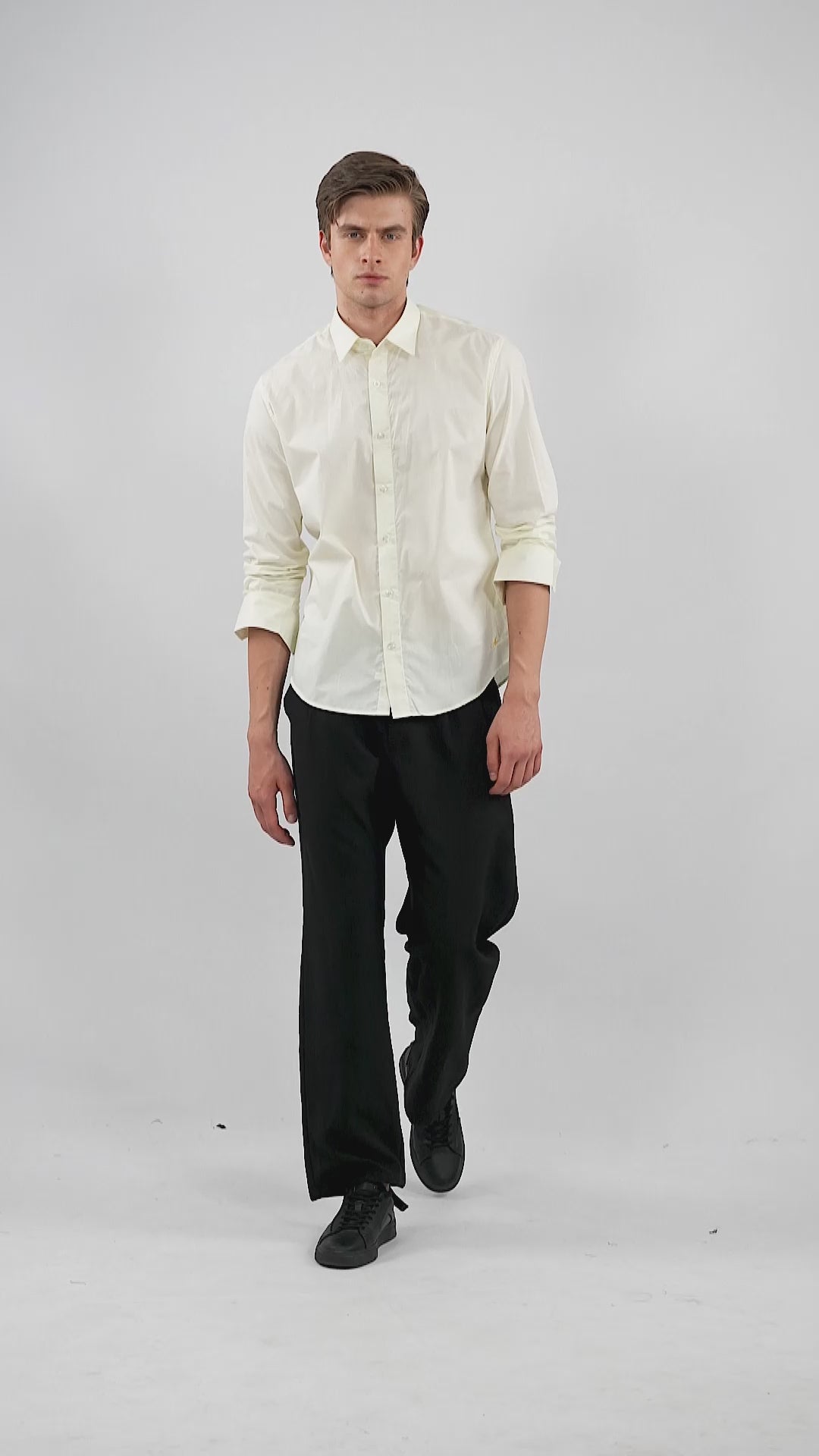 The Amalfi Cream Giza Cotton Shirt