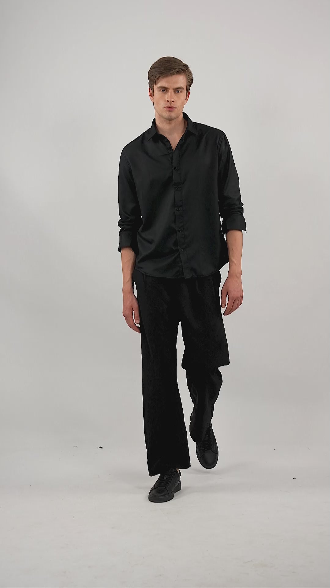 Noir Dobby Black Shirt