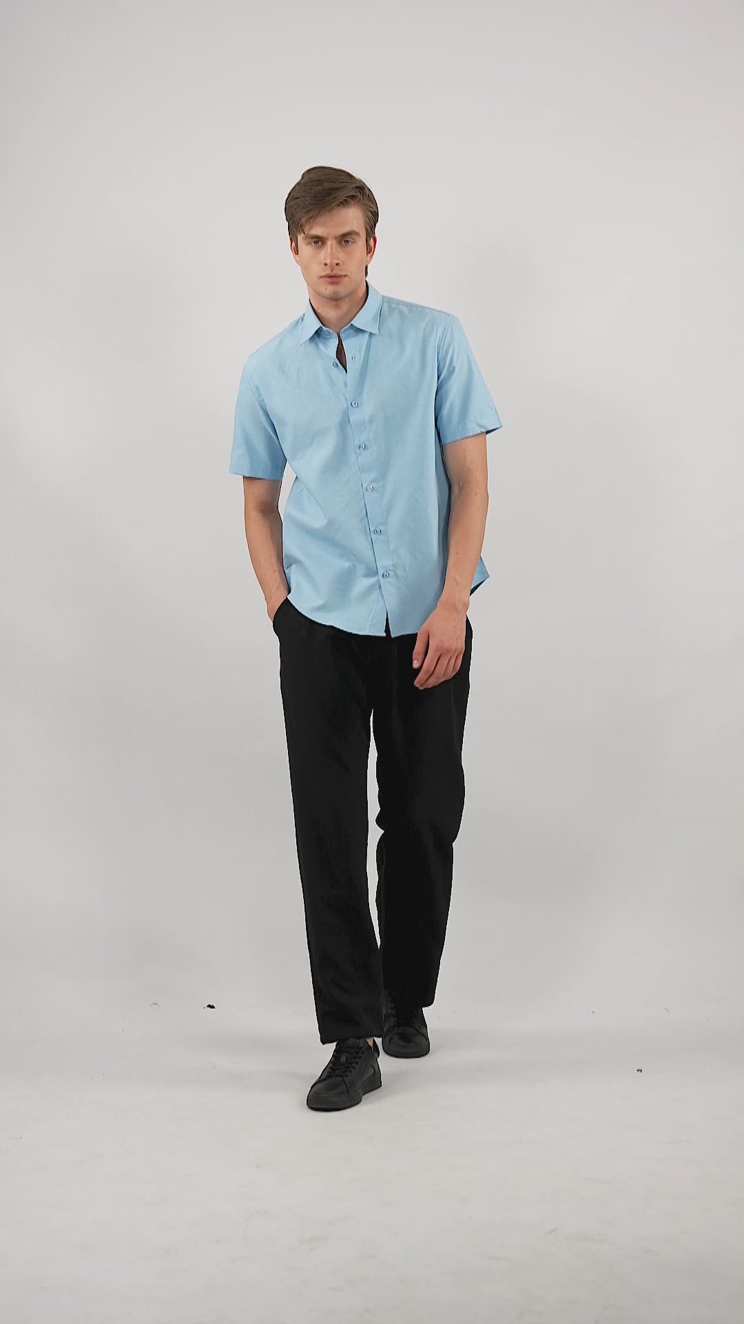 Azure Chambray Oxford Shirt